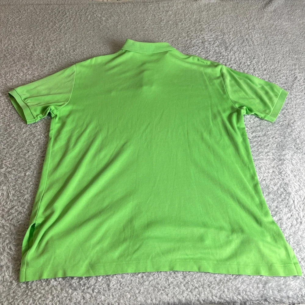 Polo Ralph Lauren Mens Lime Green Pink Pony Cotton Polo Shirt Large Classic Fit